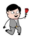 Cartoon Groom Proposing