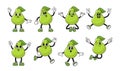 Cartoon Groovy Retro Pear, Lively Character With Vibrant Personality Sporting Perpetual Smile, Radiates Cool Fruity Vibe