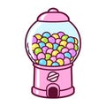 Cartoon gumball machine