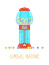 Cartoon Gumball Machine. Vector Royalty Free Stock Photo