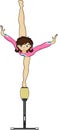 Cartoon Gymnast