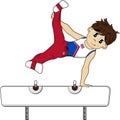 Cartoon Gymnast