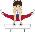 Cartoon Gymnast