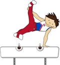 Cartoon Gymnast