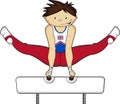 Cartoon Gymnast