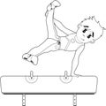 Cartoon Gymnast