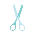 Cartoon hairdressing scissors isolated on white background