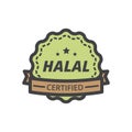 cartoon halal label