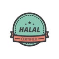 cartoon halal label