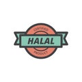 cartoon halal label