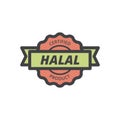 cartoon halal label