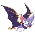 Cartoon halloween bat