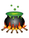 Cartoon Halloween Cauldron