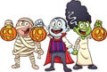 Cartoon Halloween kids