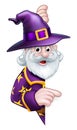 Cartoon Halloween Wizard Royalty Free Stock Photo