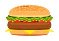 Cartoon hamburger Royalty Free Stock Photo