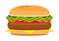 Cartoon hamburger