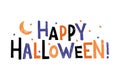 Cartoon hand drawn text of the words Happy Halloween