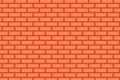 Cartoon hand drown orange realistic seamless brick wall texture