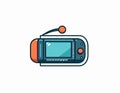 Cartoon Handheld Game Console Illustration Royalty Free Stock Photo