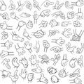 Cartoon Hands Pack Lineart 2