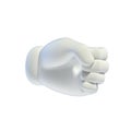 Cartoon hands set - - hand grip gesture 3d rendering