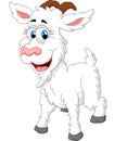 Cartoon happy animal goat