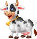 Cartoon Happy cartoon cow Royalty Free Stock Photo