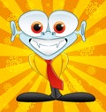 Cartoon happy character.