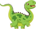 Cartoon happy dinosaur Royalty Free Stock Photo