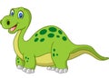 Cartoon happy dinosaur Royalty Free Stock Photo