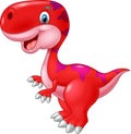 Cartoon happy dinosaur Royalty Free Stock Photo