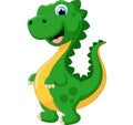 Cartoon happy dinosaur Royalty Free Stock Photo