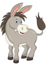 Cartoon happy donkey isolated on white background Royalty Free Stock Photo