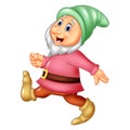 Cartoon happy dwarf Royalty Free Stock Photo