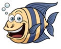 Cartoon Happy fish Royalty Free Stock Photo