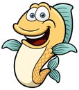 Cartoon Happy fish Royalty Free Stock Photo