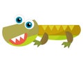 cartoon happy and funny colorful prehistoric dinosaur dino smiling friendly isolated illustration for kids Royalty Free Stock Photo