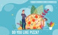 Happy Couple and Huge Pizza Landing Page Design