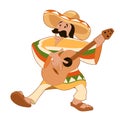 Cartoon happy Mexican