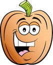 Cartoon happy smiling pumpkin. Royalty Free Stock Photo