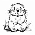 Cute Rat Coloring Pages: Realistic Animal Portraits With Bold Black Outlines