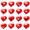 Cartoon hearts Royalty Free Stock Photo