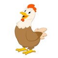 Cartoon Hen Royalty Free Stock Photo