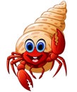 Cartoon hermit crab