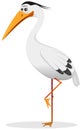 Cartoon Heron Bird