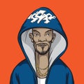 Cartoon hip-hop performer