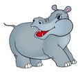 Cartoon hippopotamus Royalty Free Stock Photo