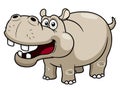 Cartoon Hippopotamus Royalty Free Stock Photo