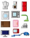 Cartoon home appliances icon